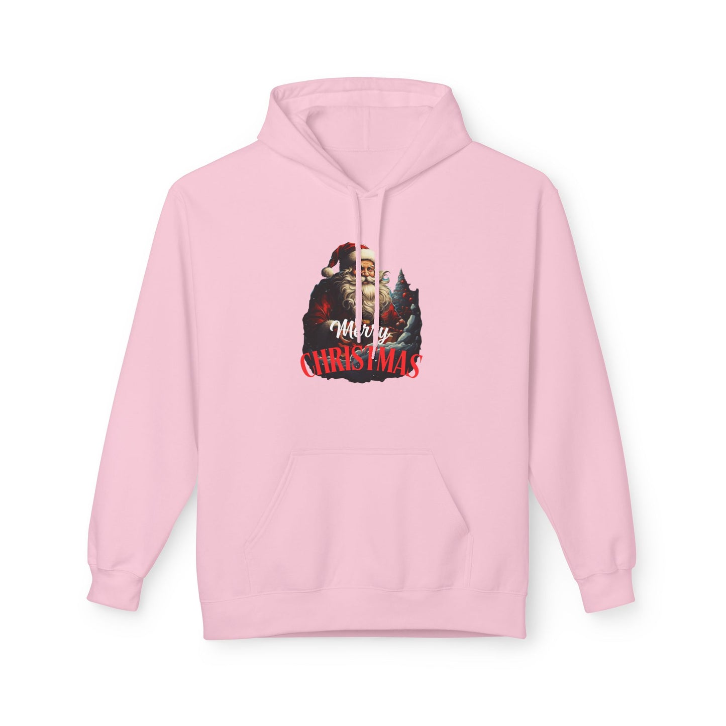 Christmas-Themed Santa with gift Unisex Midweight Softstyle Fleece Hoodie