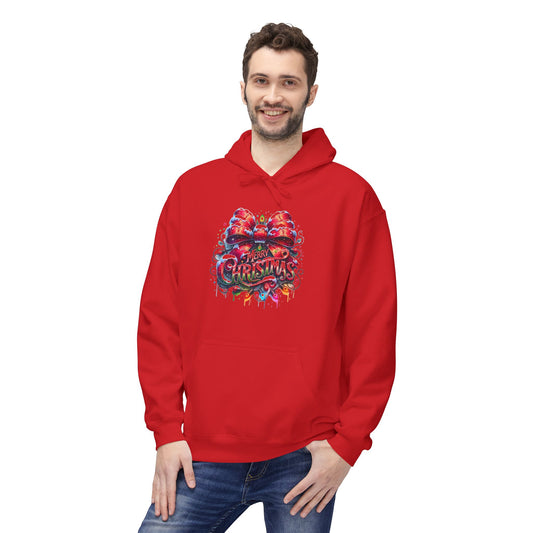 Christmas-Themed Unisex Midweight Softstyle Fleece Hoodie