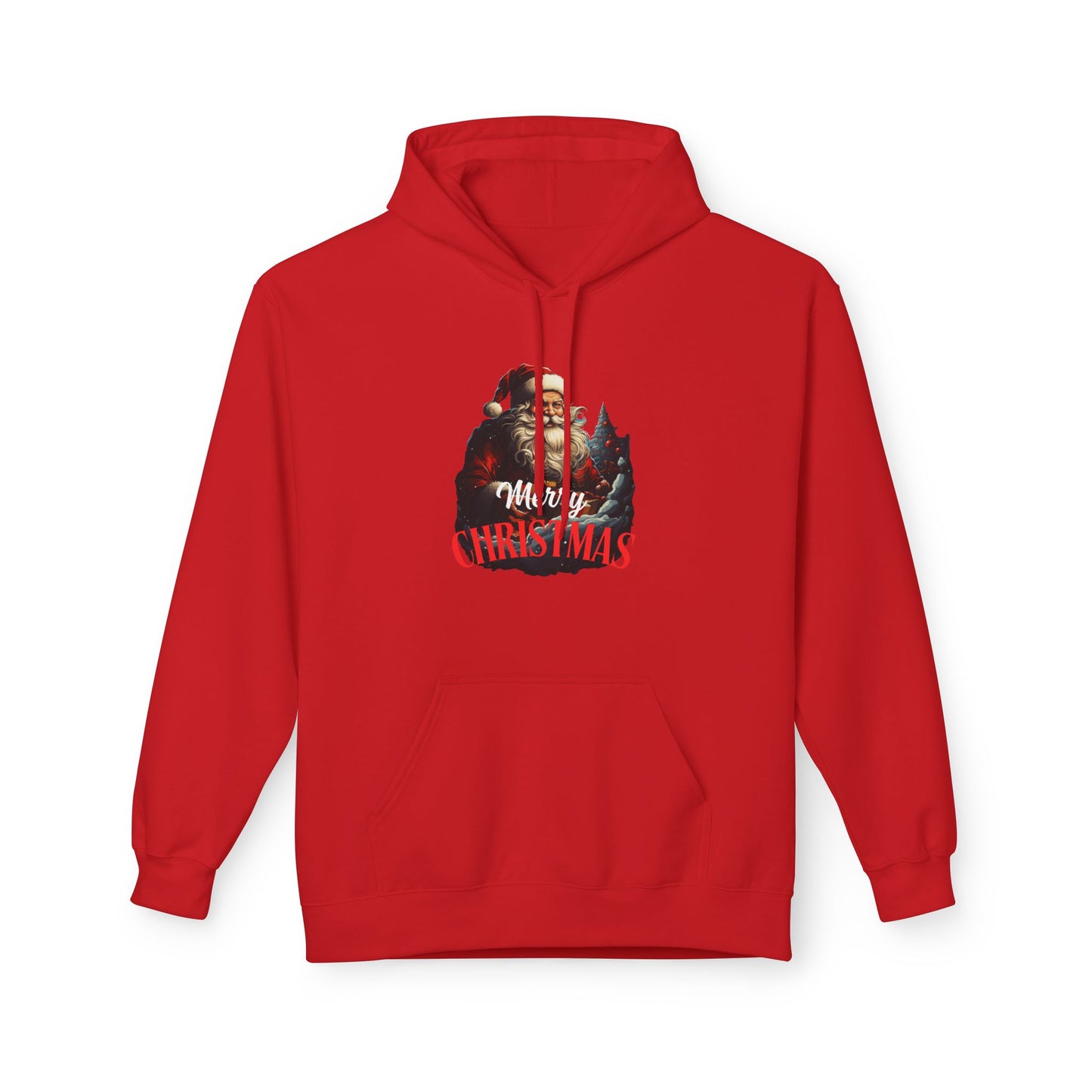 Christmas-Themed Santa with gift Unisex Midweight Softstyle Fleece Hoodie