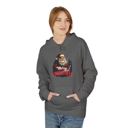 Christmas-Themed Santa with gift Unisex Midweight Softstyle Fleece Hoodie