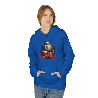 Christmas-Themed Santa with gift Unisex Midweight Softstyle Fleece Hoodie
