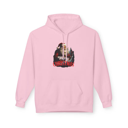 Christmas-Themed Santa with gift Unisex Midweight Softstyle Fleece Hoodie