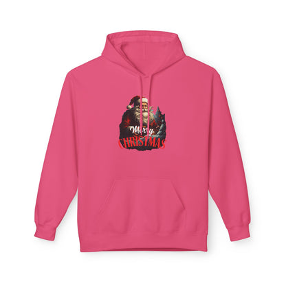 Christmas-Themed Santa with gift Unisex Midweight Softstyle Fleece Hoodie