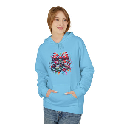 Christmas-Themed Unisex Midweight Softstyle Fleece Hoodie