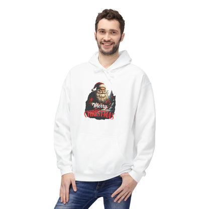 Christmas-Themed Santa with gift Unisex Midweight Softstyle Fleece Hoodie
