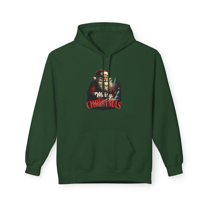 Christmas-Themed Santa with gift Unisex Midweight Softstyle Fleece Hoodie