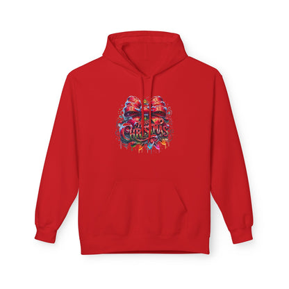 Christmas-Themed Unisex Midweight Softstyle Fleece Hoodie