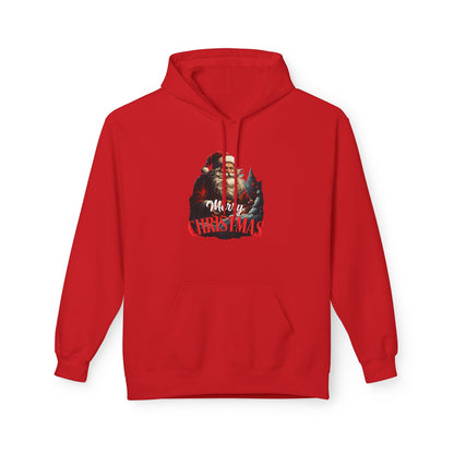 Christmas-Themed Santa with gift Unisex Midweight Softstyle Fleece Hoodie