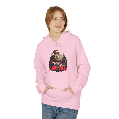 Christmas-Themed Santa with gift Unisex Midweight Softstyle Fleece Hoodie